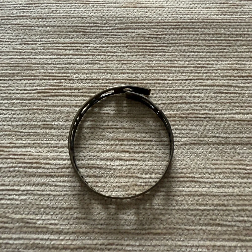 Dark Gold Geometric Cuff Bracelet